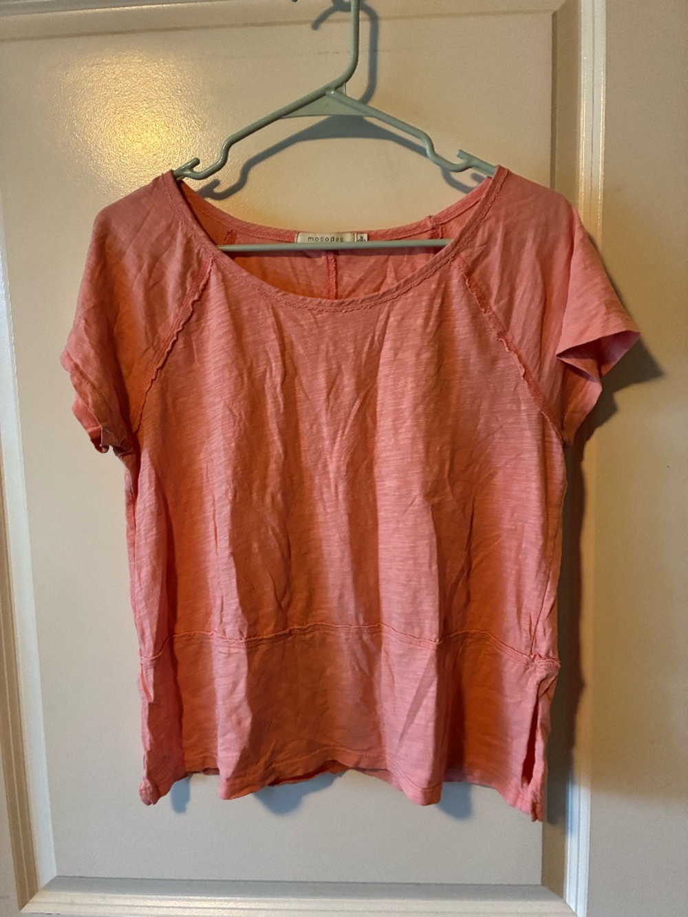 Coral Boxy Tee